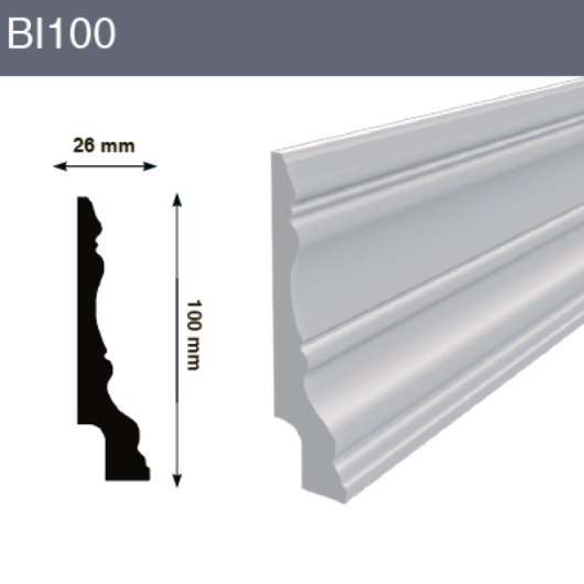 Напольный плинтус BL100