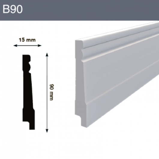 Напольный плинтус B90